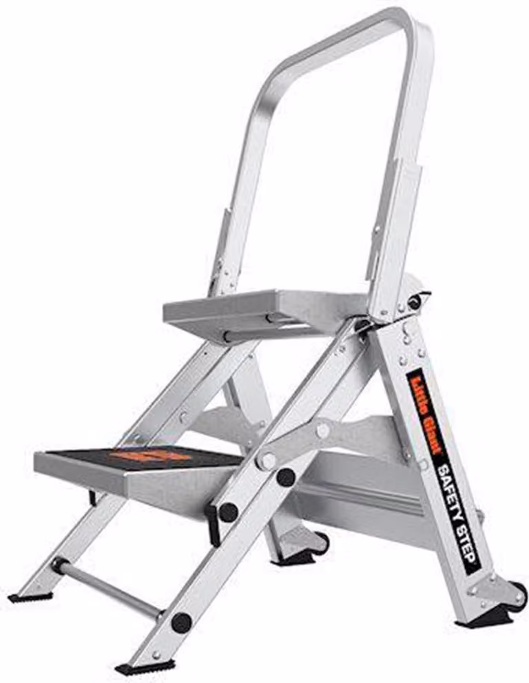 Scala pieghevole Little Giant Safety Step a 2 gradini con maniglione