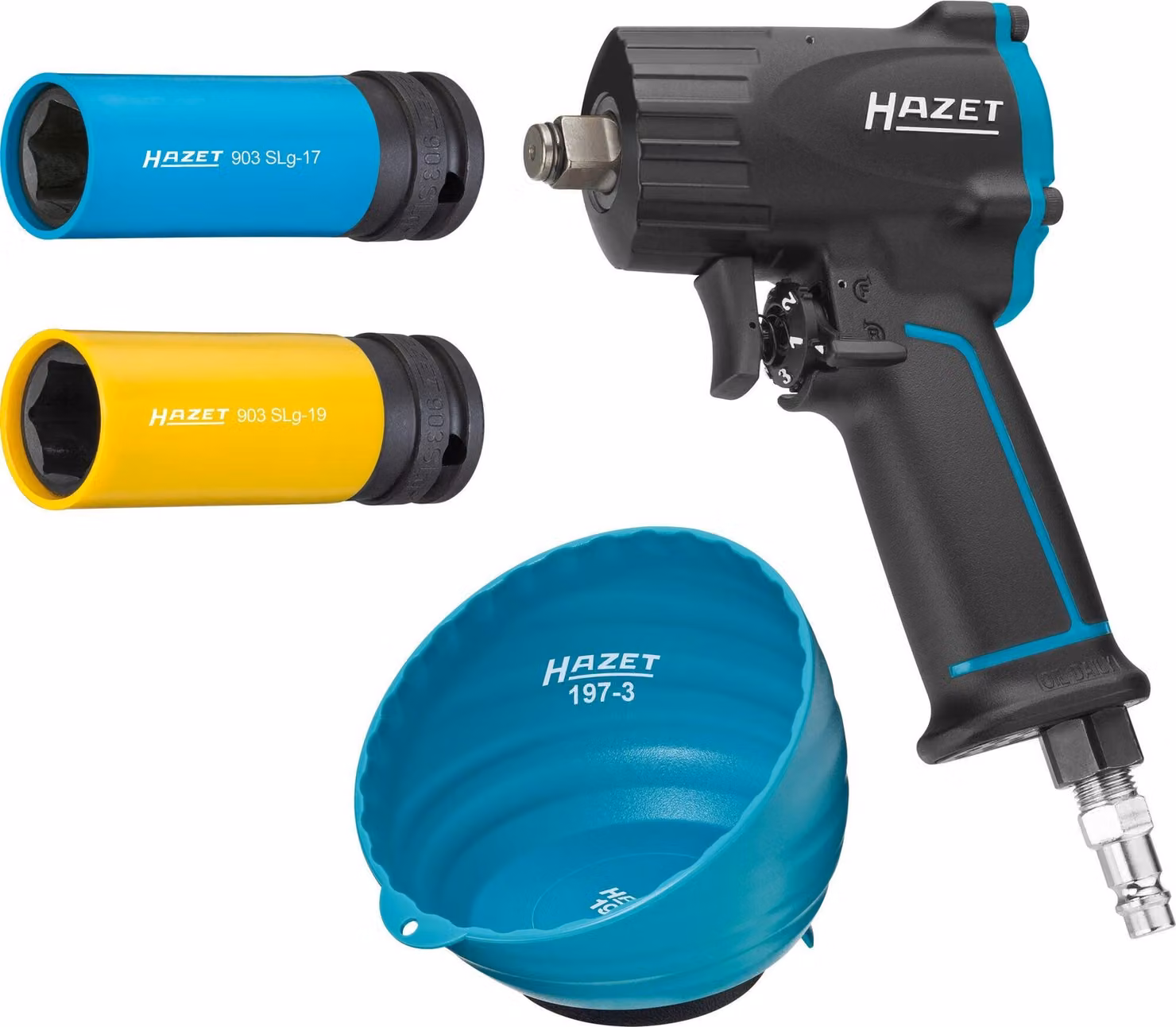 Set di avvitatori a impulsi Hazet 9012M/4