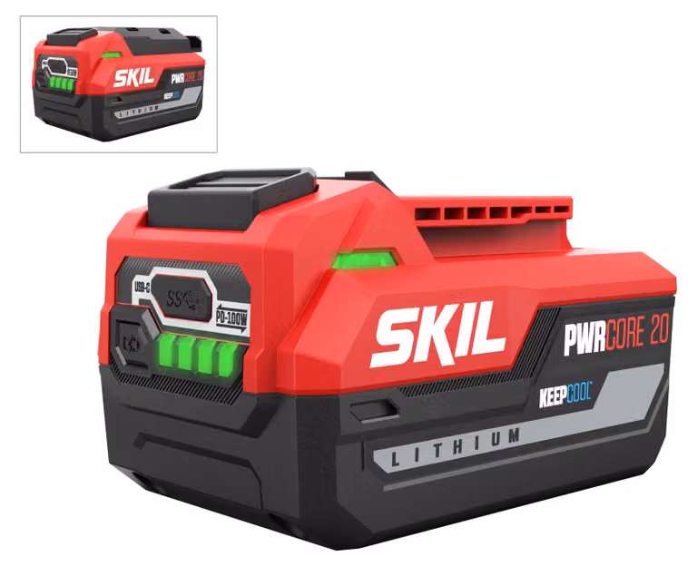 SKIL 3144 AA Akku (20 V, 2,0 Ah Lithium-Ionen-Akku, USB-C PD 3.0-Anschluss)