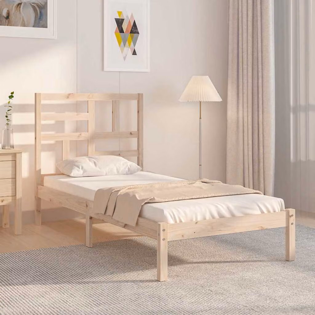 vidaXL Giroletto Singolo per Bambini in Legno di Pino Massello, L/P/H: 75 x 190 x 81 cm