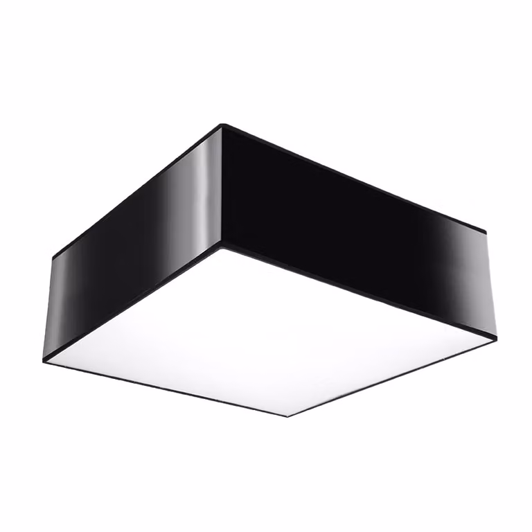 Lampada da soffitto HORUS nero 1xE27 15W PVC 11x25x25cm Sollux Lighting
