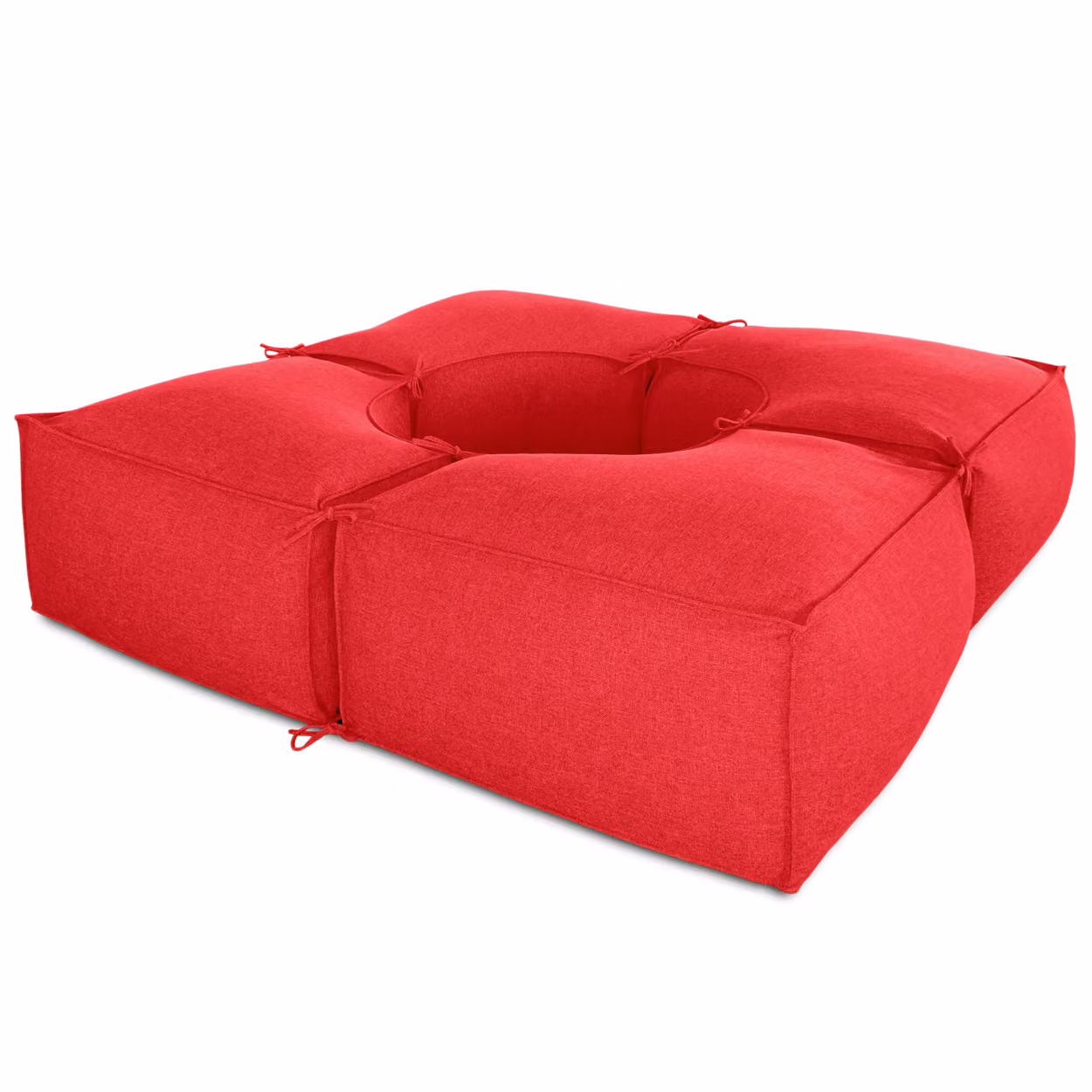 Salottino da esterno 4 moduli Rosso
