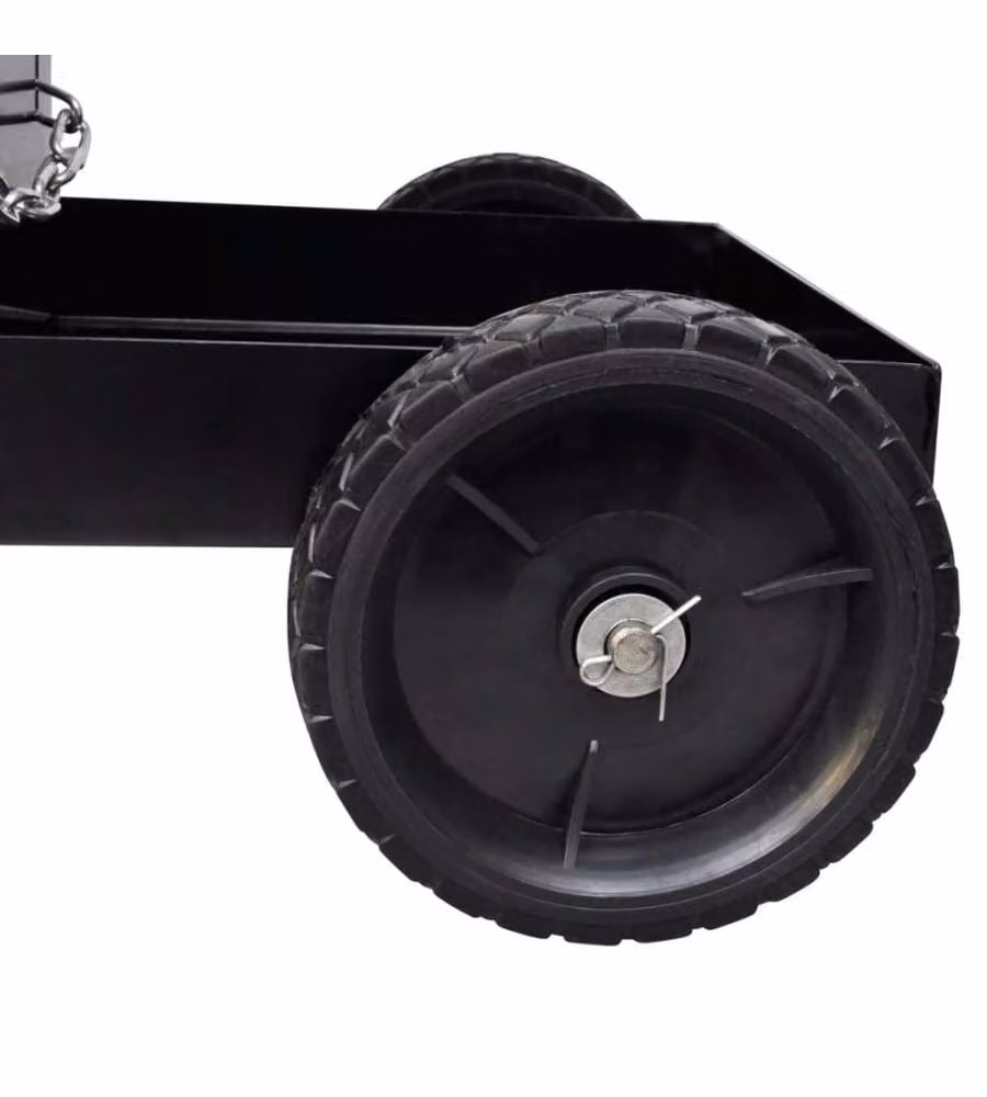 Carrello di Saldatura Nero con 3 Ripiani per Officine