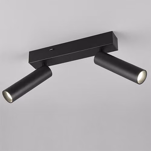 TRIO-Leuchten spot a soffitto AMBALA 2 luci DH 13x17,50 cm faretto nero
