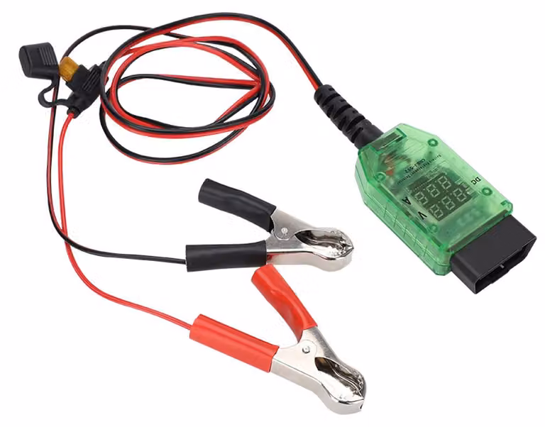Tester diagnostico di bordo da 12 V per auto, strumento per la sostituzione della batteria dell'auto, computer, ECU, modalità di risparmio memoria, rilevamento perdite