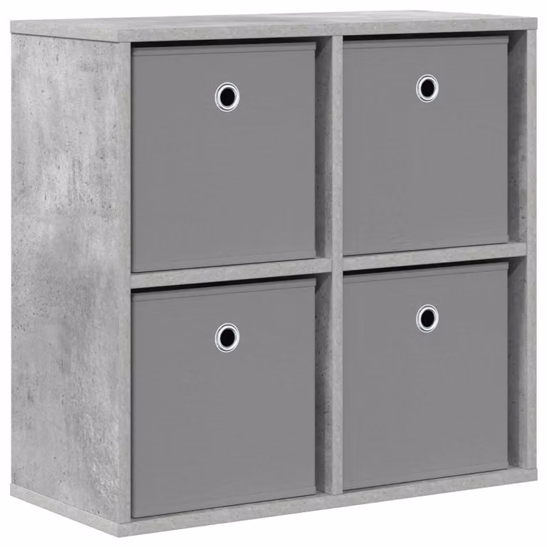 Credenza con cassetto Grigio cemento 59,5 x 27 x 57 cm