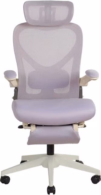 Sedia da Ufficio in Schiuma Pieghevole con Poggiatesta 3D; Viola; per Studio e Lavoro