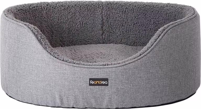 Cuccia per cani FEANDREA, cuccia per cani, cuscino reversibile, 92 x 72 x 28 cm, grigio