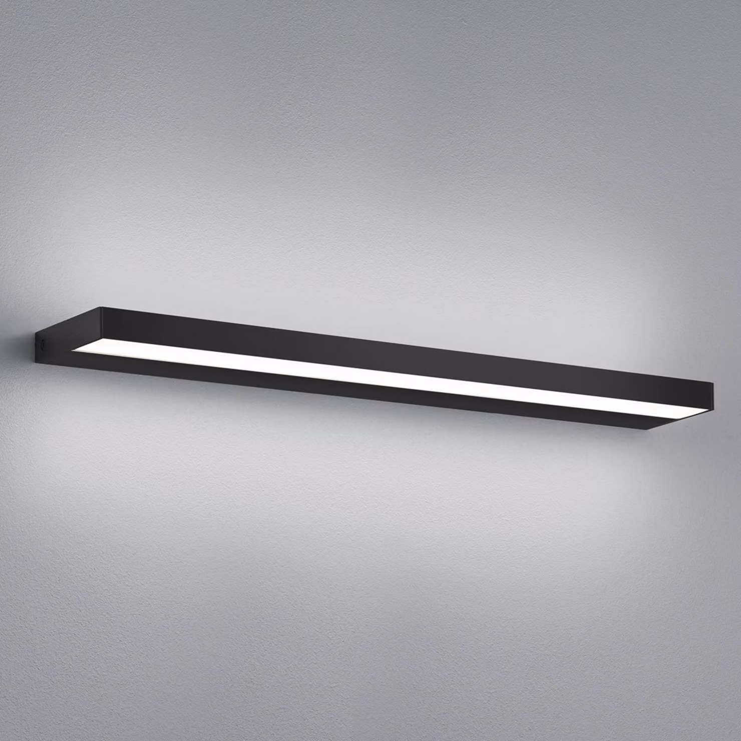 Helestra Applique da parete a LED Slate, Nero, Bagno, Alluminio, Moderno, Applique a LED