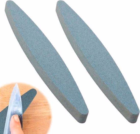Set di 2 dischi in Vetroceramica per coltelli, falci, cesoie da giardino, asce e tosaerba - Affilatura precisa e duratura