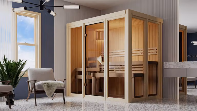 Sauna Irava 3: 3,6 kW, stufa con controllo integrato. Stufa per sauna: 3,6 kW, con controllo integrato