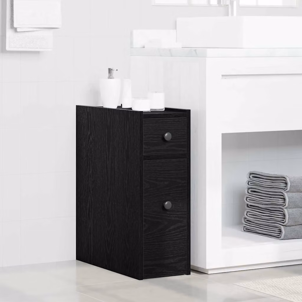 vidaXL Mobile da Bagno 21,5 x 50 x 60 cm Legno ingegnerizzato
