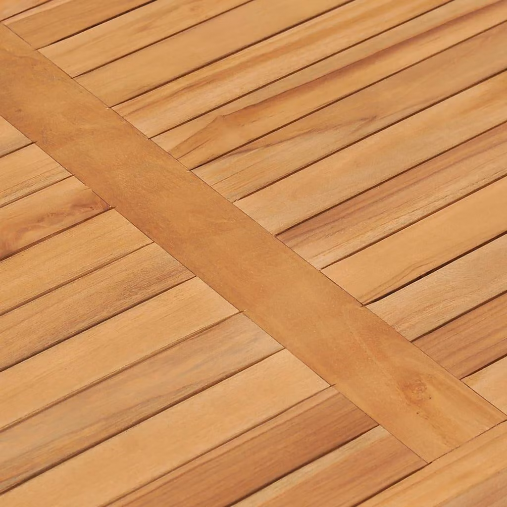 vidaXL Tavolo da pranzo da giardino 120x70x77 cm in legno massiccio di teak