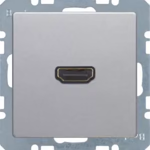 Berker 3315436084 BMO Cavo HDMI Q1 Alluminio nero