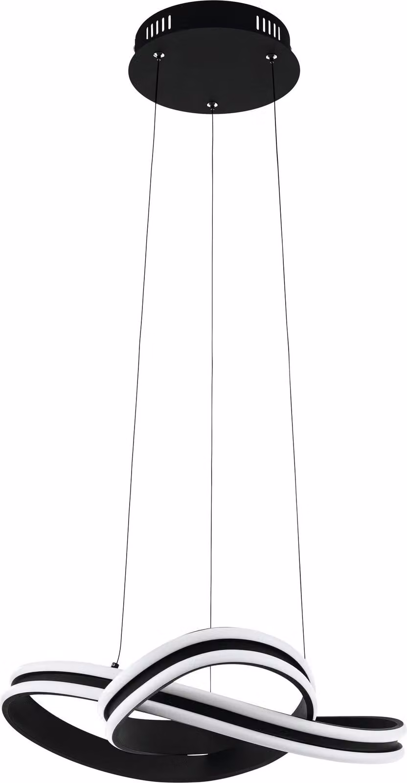 Lampadario Moderno Corredera Led Acciaio Nero