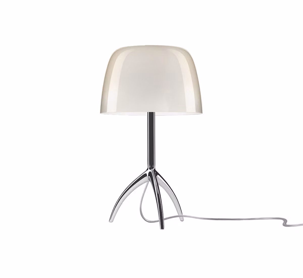 Lumiere Small Lampada da Tavolo Alluminio-Bianco