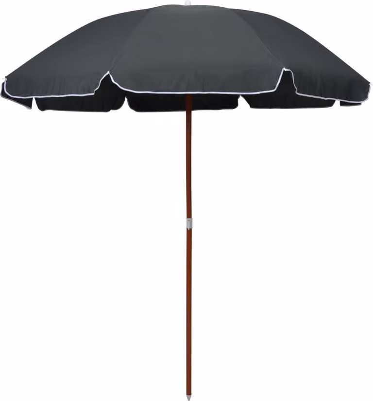 Maison Exclusive - Ombrellone con palo in acciaio, 240 cm, colore antracite