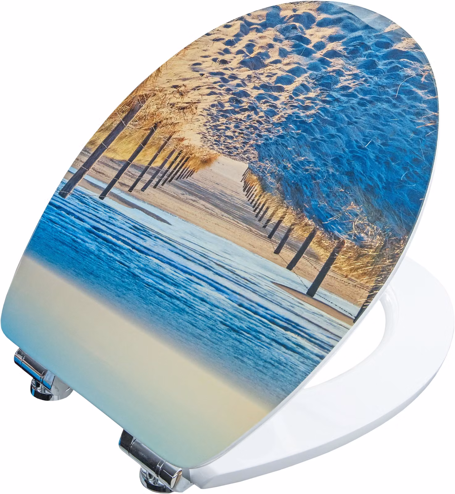 Sedile WC Cornat / Coperchio WC con chiusura soft-close Decoro Sea Breeze