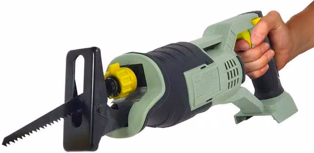 Segaccio universale Kombo con lama intercambiabile per taglio legno, batteria ricaricabile, colore verde