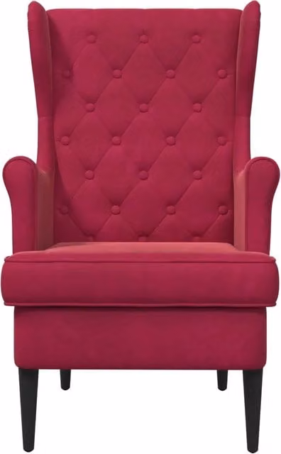 Poltrona | Sedia Relax Rosso Vino Velluto