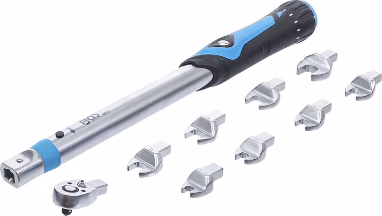 Set di chiavi dinamometriche da 6,3 mm (1/4"), coppia da 10-50 Nm, 10 pezzi