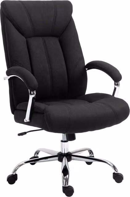 Sedia da ufficio ergonomica ¨C Xylo ¨C Schienale alto, altezza regolabile, funzione basculante, nero