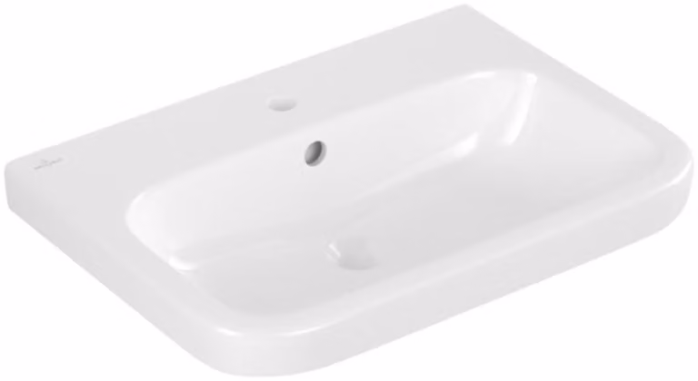 Villeroy & Boch Architectura lavabo, rectangulaire, 1 trou pour robinet, avec trop-plein, dessous poncé, 650x470mm, 4188KG01, 4188KG01