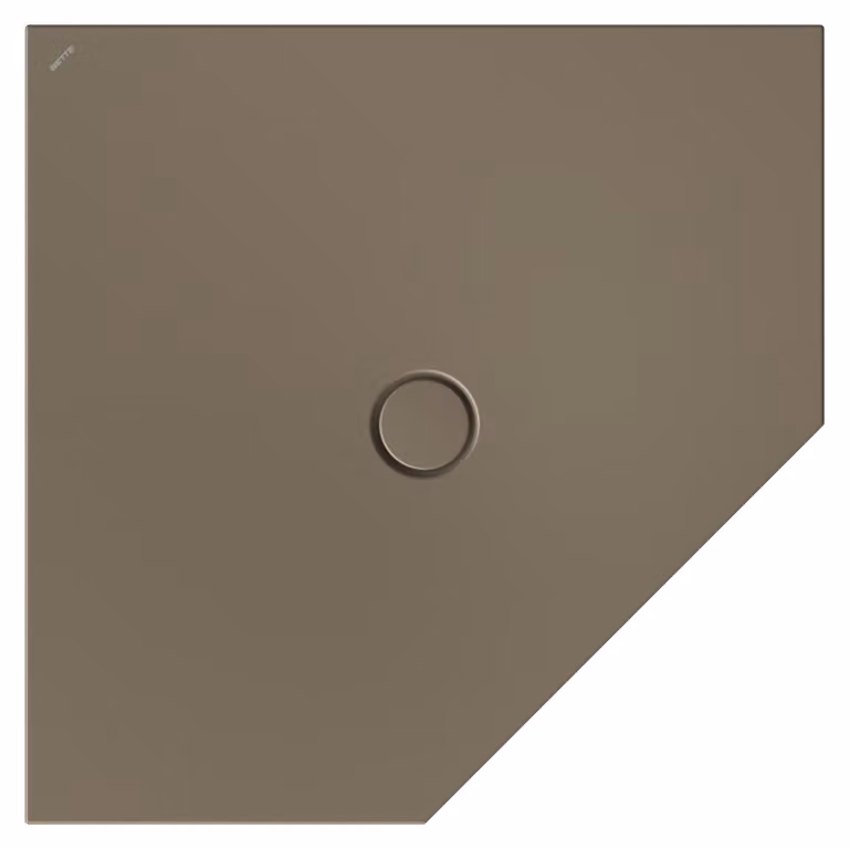 BetteFloor Caro receveurs de douche pentagonaux avec BetteGlasur Plus, 1000x1000mm, 7211-404PLUS, 7211-404PLUS