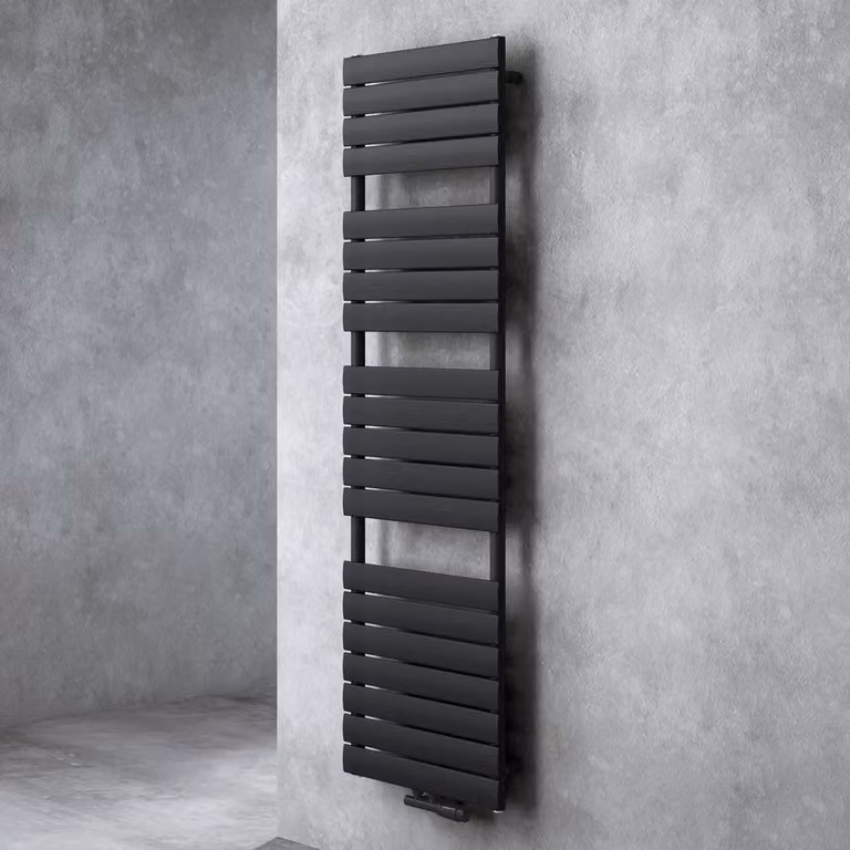 doporro Scaldasalviette da Parete per Bagno 180x60 cm, Radiatore Termoarredo Piatto in Acciaio ad Acqua Calda, Attacco Basso Centrale, Colore Antracite