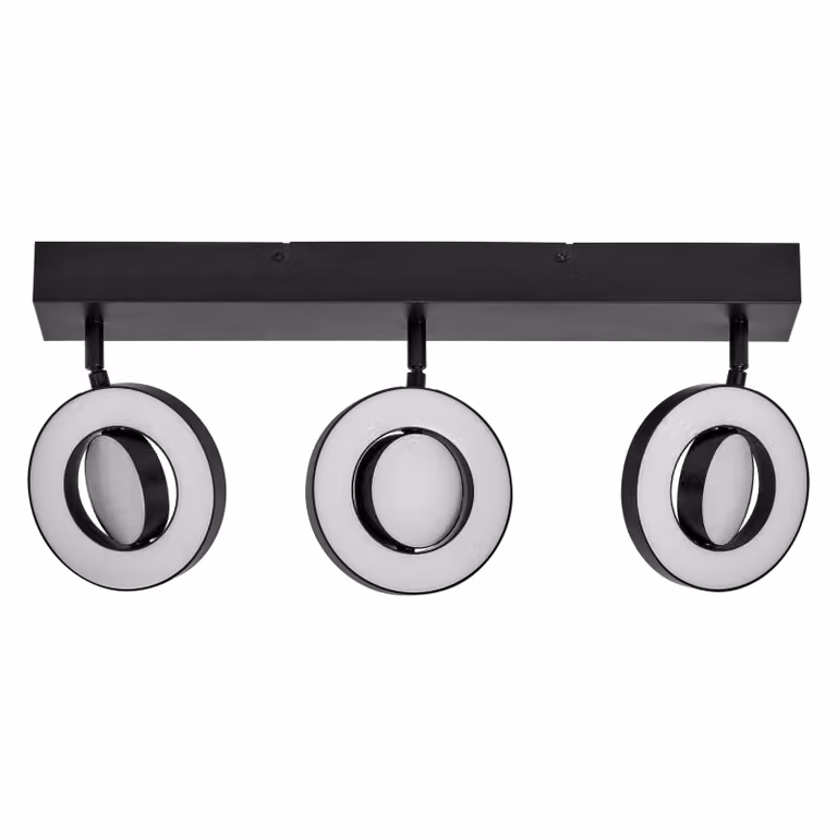 LEDVANCE DECOR SPOT SATURN, 29W, 690lm, nero, faretto, teste orientabili, versatile, faretto per interni, regolazione della temperatura di colore a 3 livelli, custodia di alta qualità