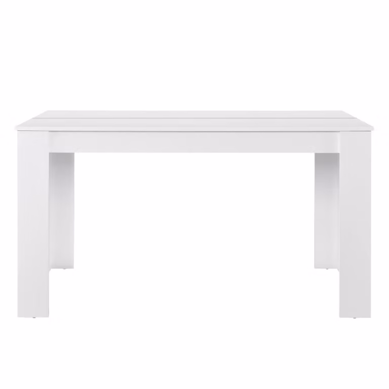 Tavolo da pranzo In And OutdoorMatch Kyra - Stile country - 140x90x77 cm - Bianco - Design moderno