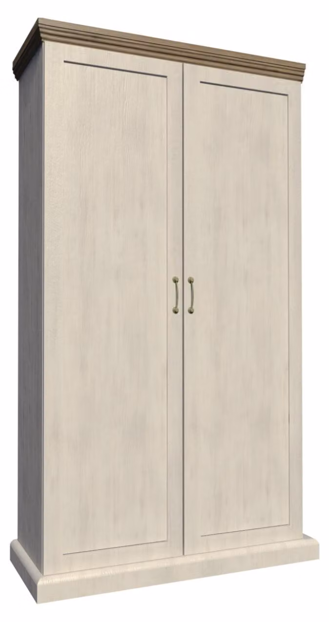 Armadio a due ante 97 cm ELDOR - Pino nordico / rovere selvatico
