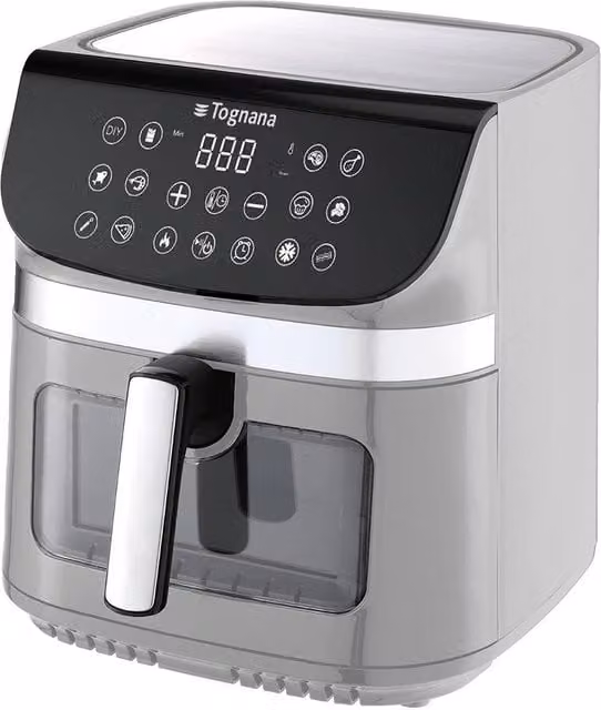 Friggitrice ad Aria Tognana Iridea Grigio Perla con Display Digitale e Timer