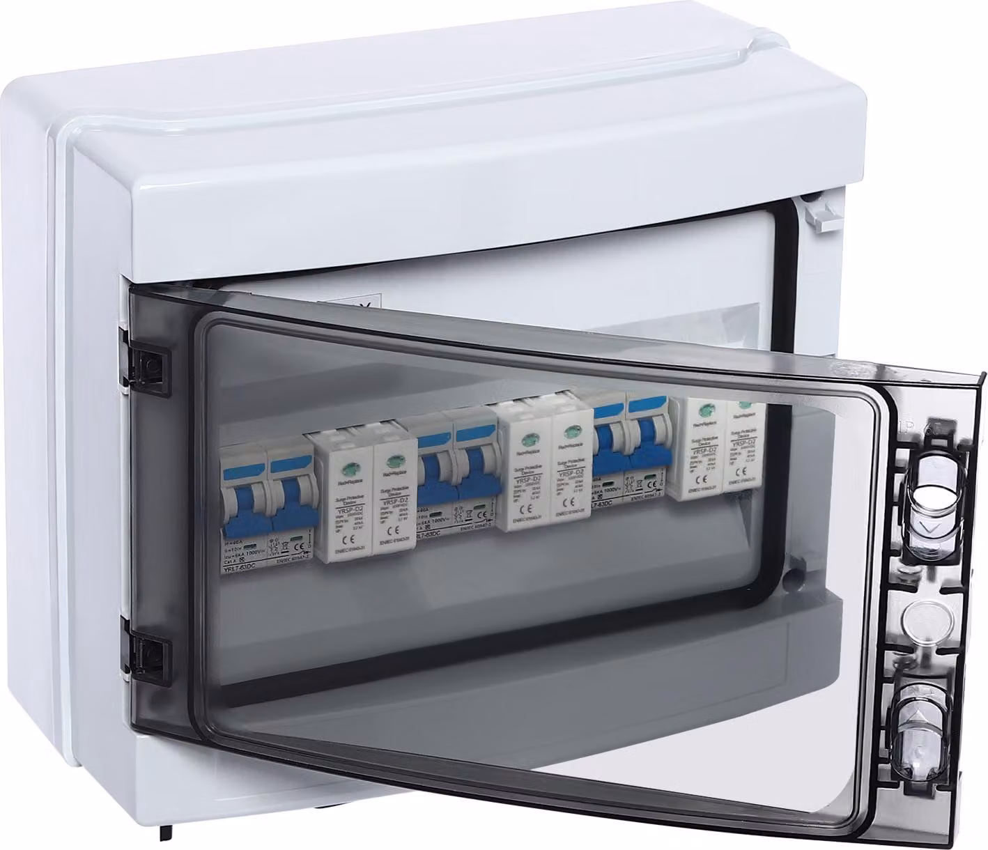 Interruttore di isolamento DC 1000 V 40 A - Trifase - Materiale: PC ABS - Montaggio a parete - Protezione contro le sovratensioni