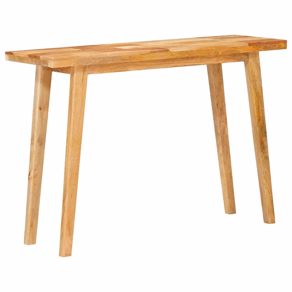 vidaXL Tavolo da Pranzo Rettangolare in Legno di Mango Marrone Rustico L: 100 cm, P: 35 cm, H: 75 cm