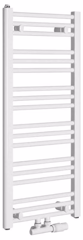 Bruckner ALBRECHT Radiatore da bagno 400x930 mm, attacco centrale, bianco