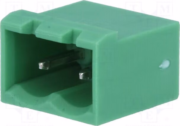 1 x Morsetto di fissaggio con connettore disattivabile, numero di contatti: 2, passo: 5,08 mm, connettore maschio MSTBVA 2,5/2-G-5,0