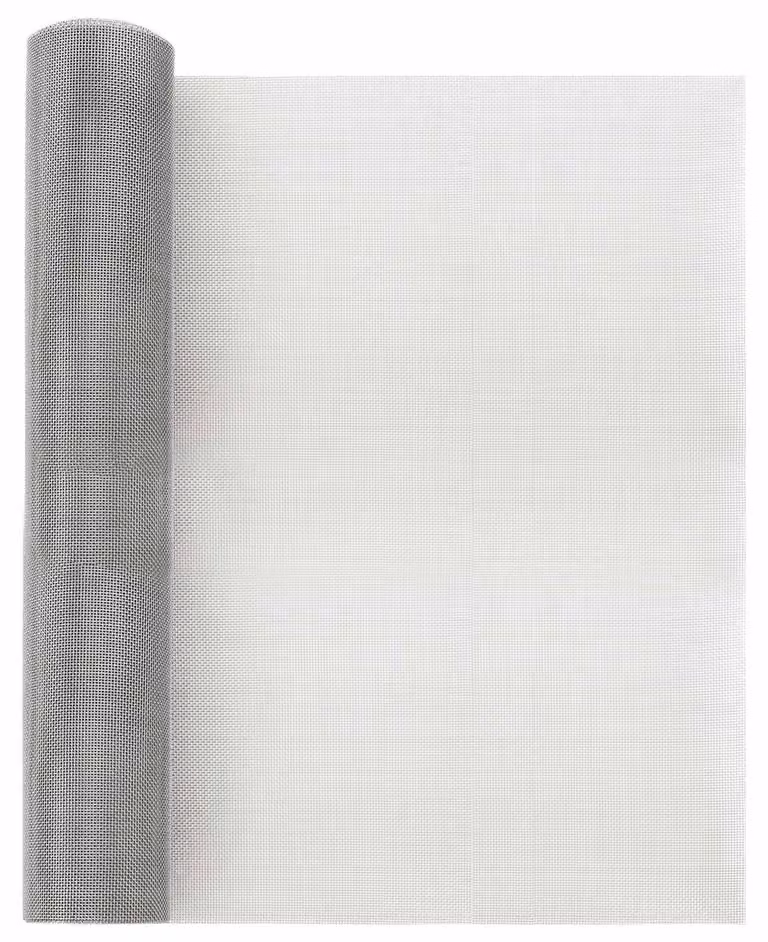 Schermo a rete, dimensioni 40 x 2000 cm, maglia 20, acciaio inossidabile 201, colore argento