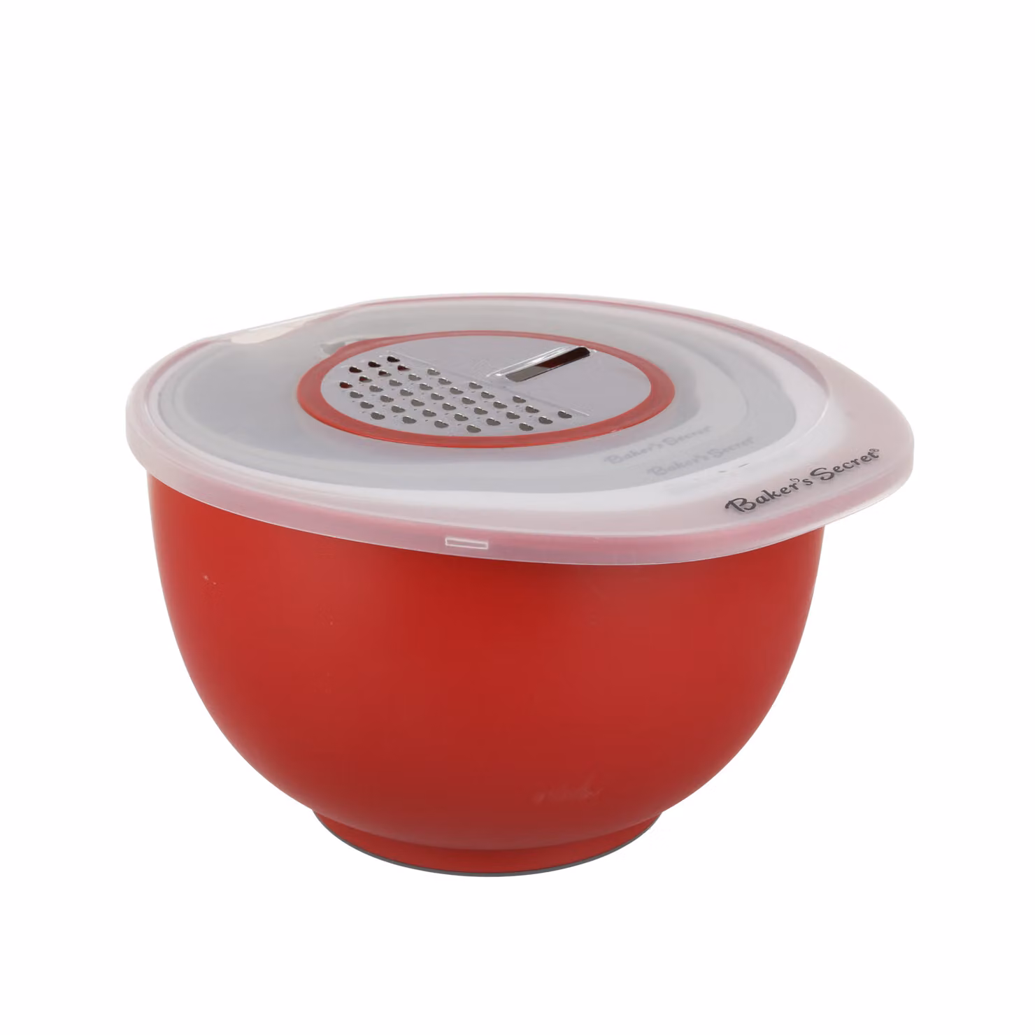 Set di 6 ciotole rotonde con grattugia Baker's Secret in plastica e acciaio inossidabile, multicolore e rosso – 2