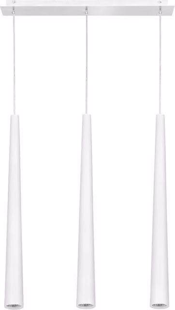 Lampadario a sospensione Nowodvorski Lighting Quebec bianco in metallo con 3xGU10 regolabile e dimmerabile