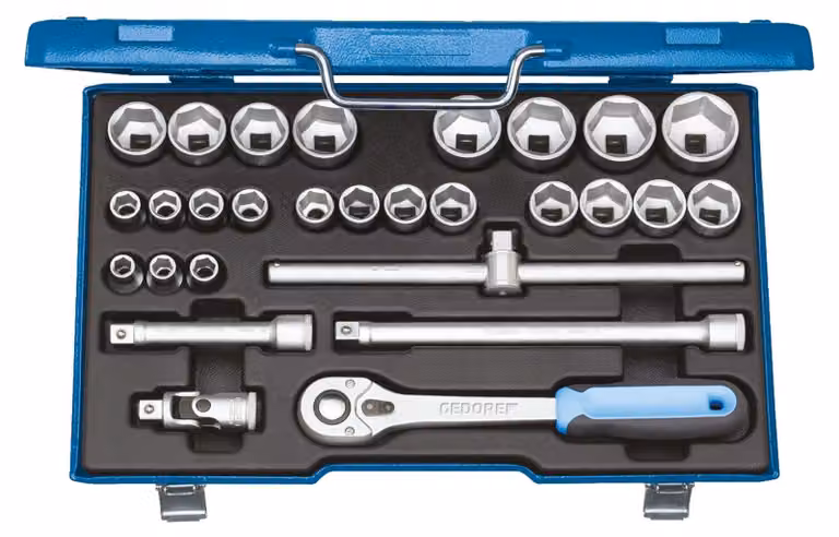 Set di chiavi a bussola da 1/2" - 28 pezzi - 19 VMU-10 Gedore | 4010886934753