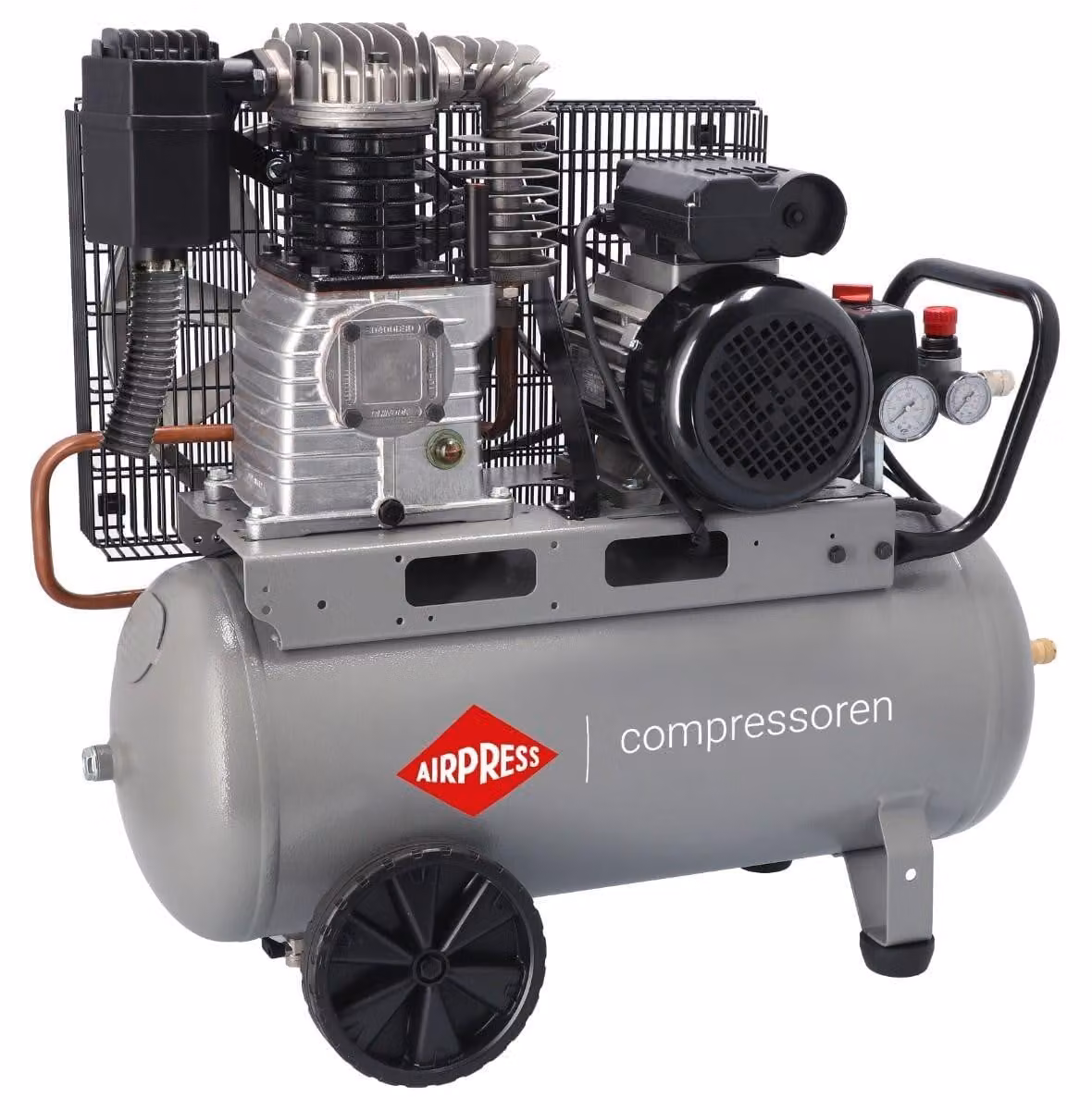 Compressore a pistoni portatile - Serbatoio da 50 litri - Potenza di 3 cavalli - Compressore per officina