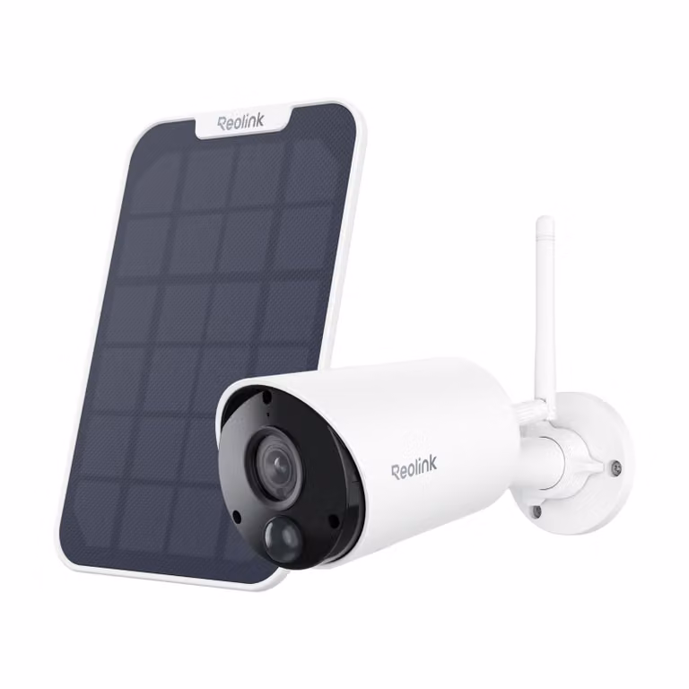Telecamera di sicurezza IP WiFi wireless a batteria/solare per esterni di Reolink con sensore di movimento PIR, Time Lapse 1080p, visione notturna IR, audio a 2 vie, scheda microSD