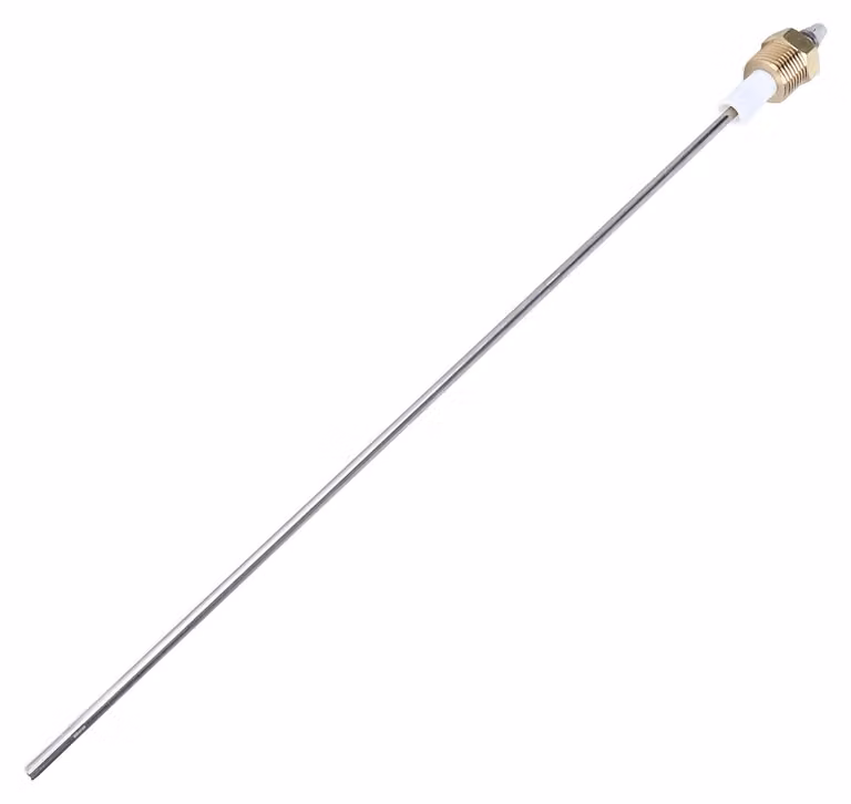 Sonda per il livello dell'acqua, sensore, strumento di misurazione, elettrodo, 1 pin, raccordo G1/2, ottone, PTFE, acciaio inossidabile