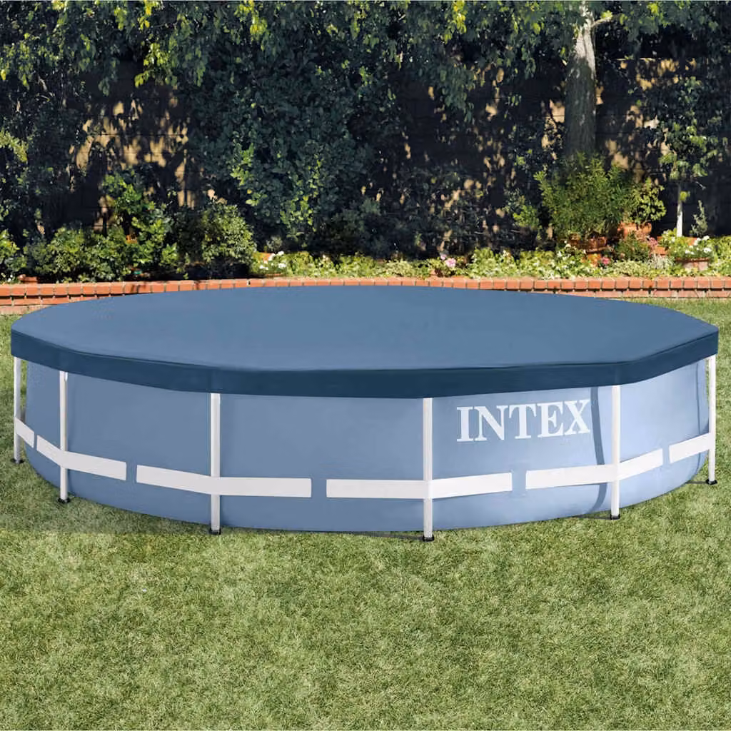 Copertura per piscina circolare Intex in plastica blu diametro 366 cm