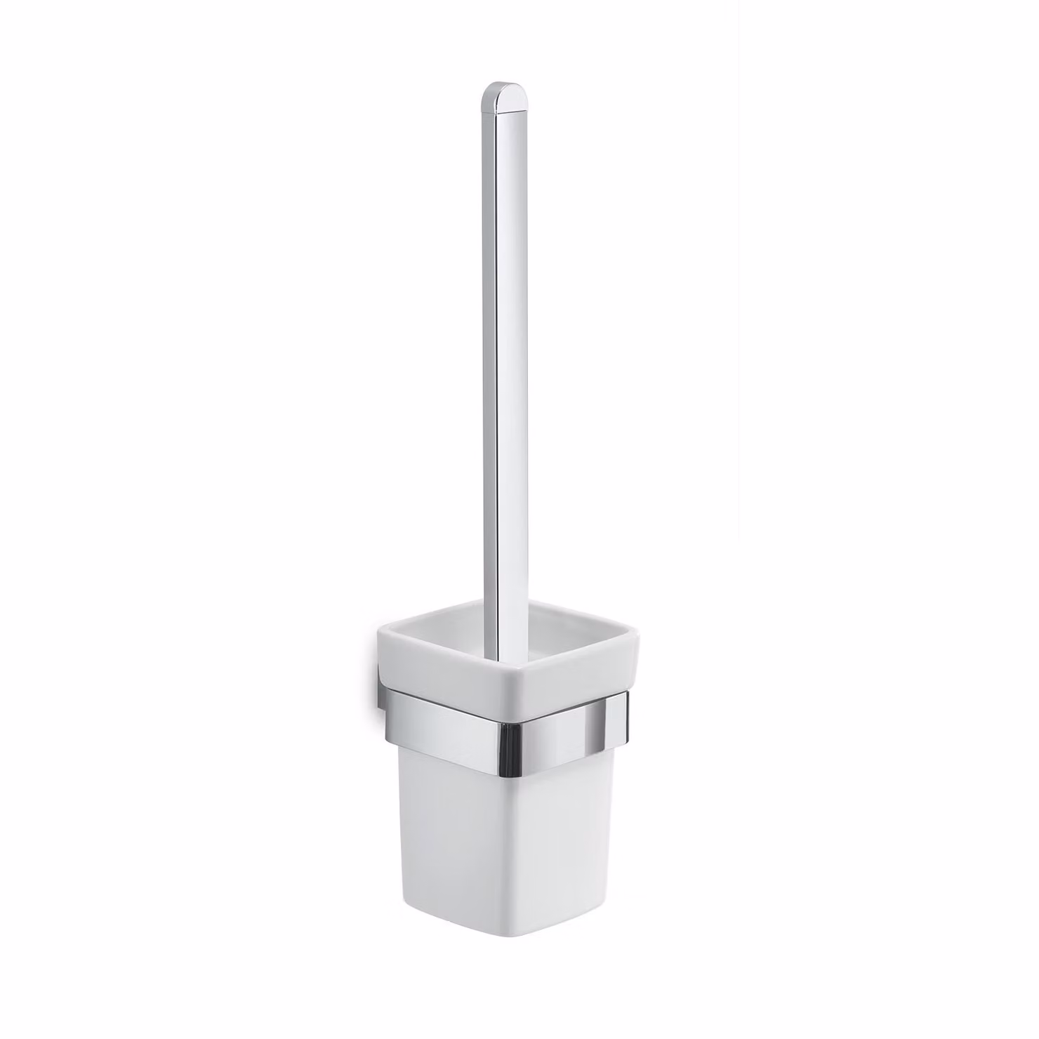 Scopino da muro in acciaio inox, alluminio e Cromall SG33-03 Gedy serie SPLUGA Cromato
