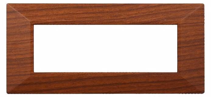 ETTROIT AN90603 Placca Piramide 6P Colore Radica Compatibile Con Bticino Axolute