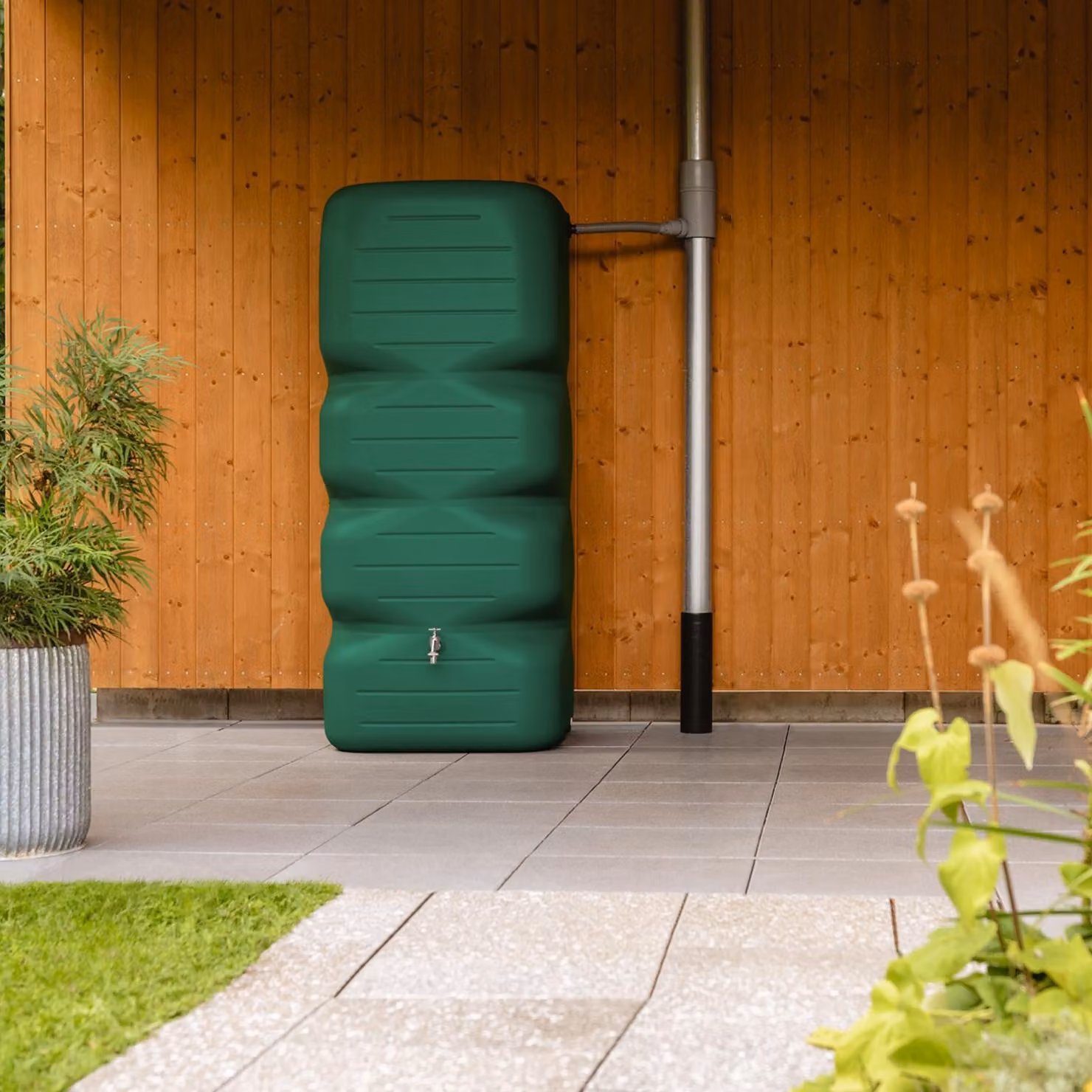 GARANTIA Gartentank CUBUS 1000L dunkelgrün
