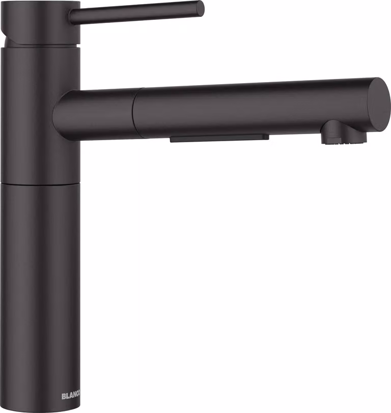 Miscelatore da cucina Blanco con doccetta WEGA-S II nero opaco 526428