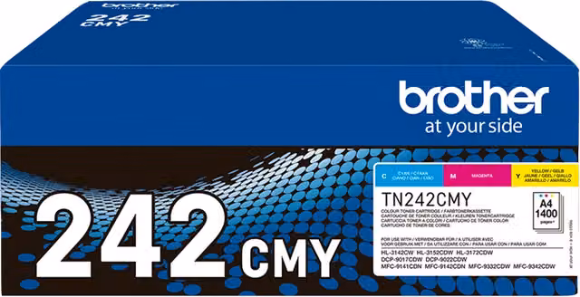 Brother TN-242CMY cartuccia toner 1 pz Originale Ciano, Magenta, Giallo